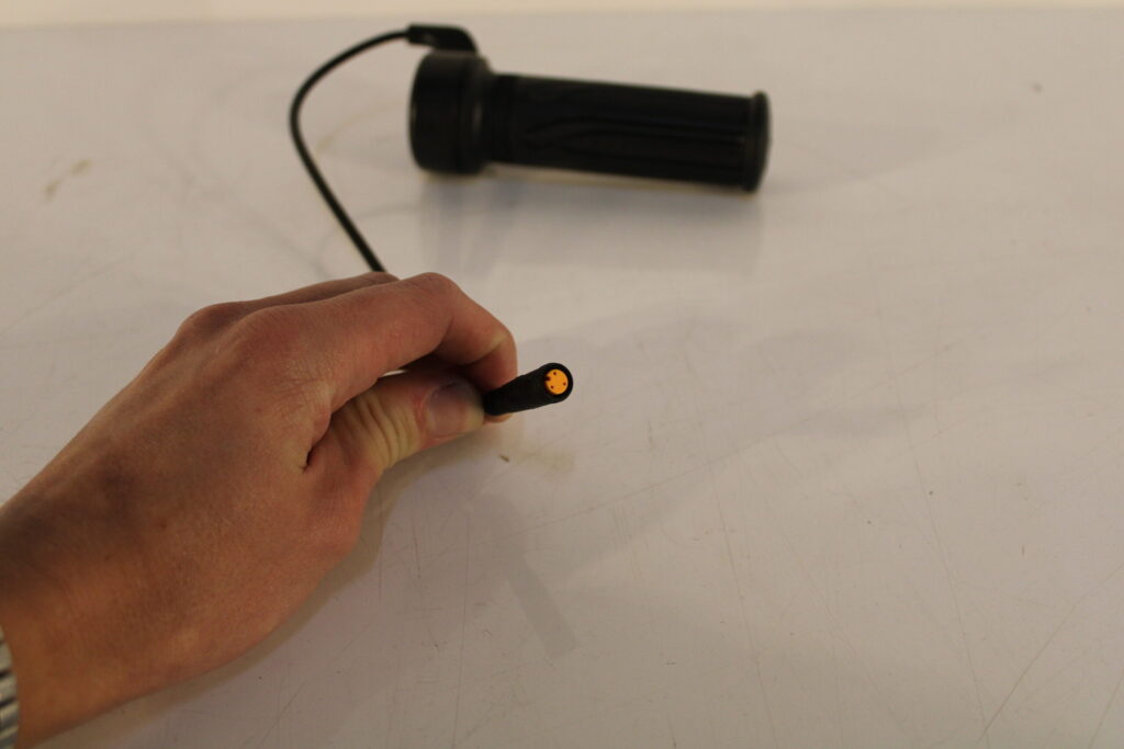 Gashendel elektrische chopper/scooter