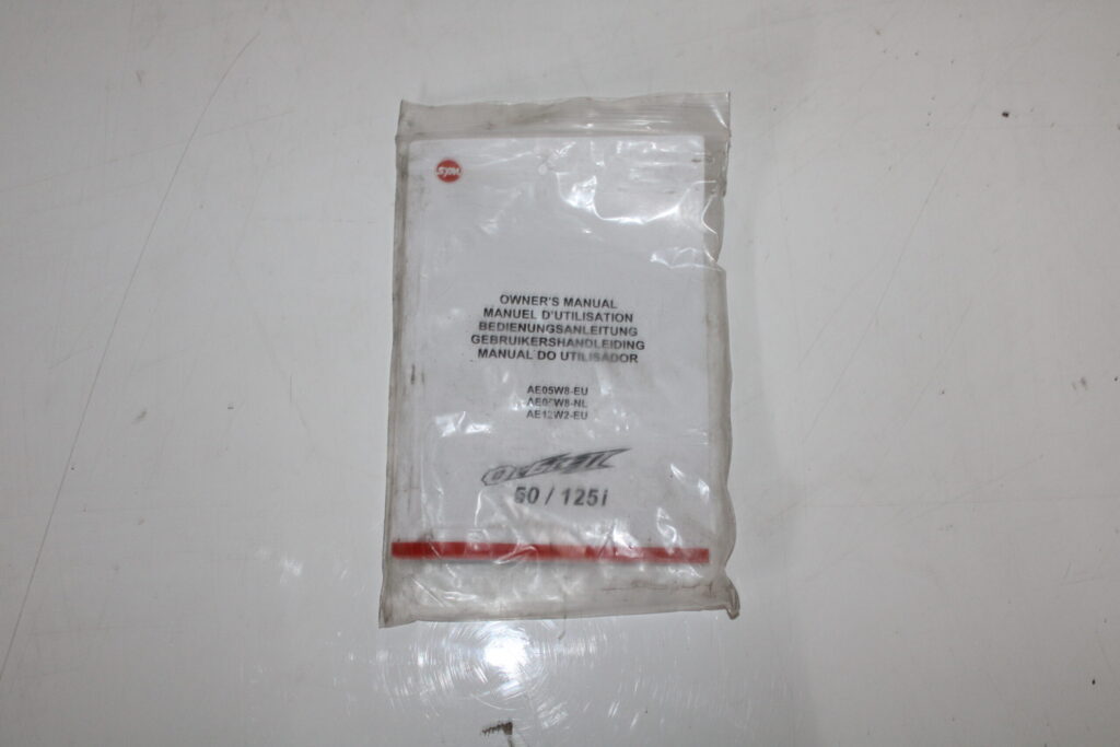 Handleiding boekjes Sym orbit II 2018-2020