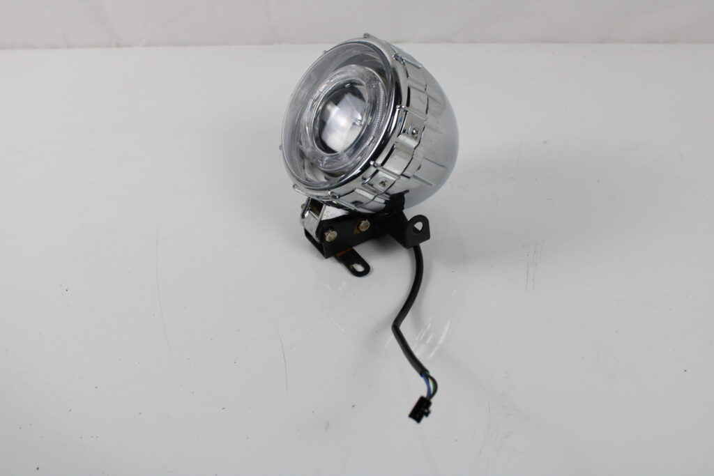 Chromen voorlamp elektrische chopper M1