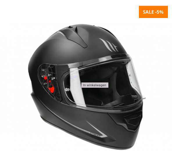 Helm MT Stinger Solid mat zwart