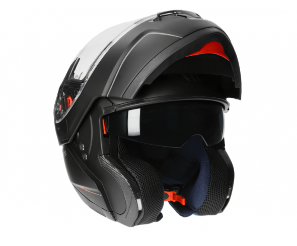 Systeemhelm MT Atom mat zwart