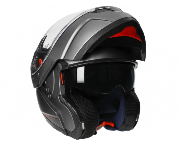 Systeemhelm MT Atom Titanium (Mat grijs)