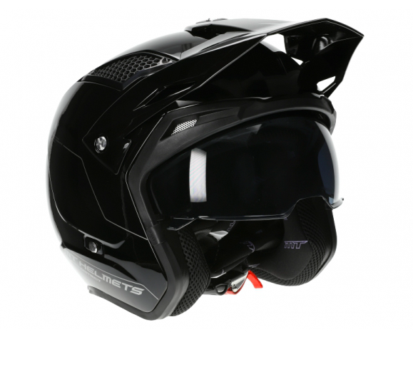 Helm MT District Solid glans zwart